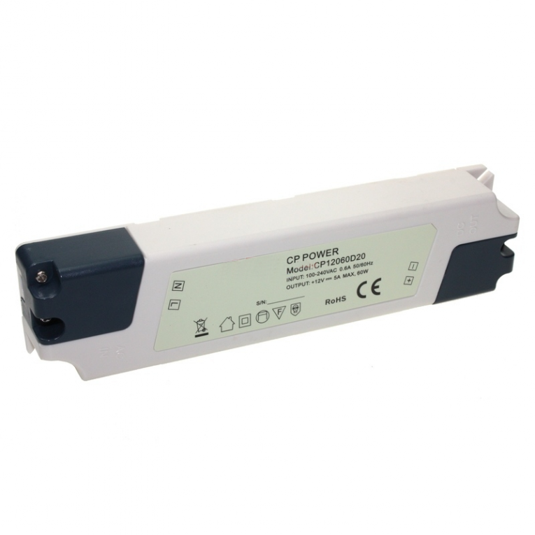 Inbouw adapter / voeding 12V / 5A 60W Inbouw adapter / voeding 12V / 5A 60W